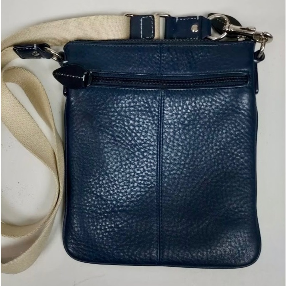 COACH 42206 PENELOPE NAVY PEBBLED LEATHER CROSSBODY - Picture 8 of 11